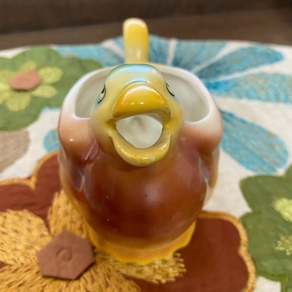 Vintage 1940’s Czechoslovak Pottery Mallard Duck Creamer - Picture 3 of 8